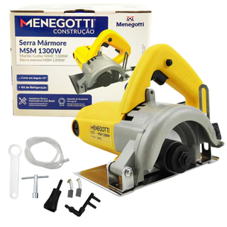 Serra Mármore Tipo Makita Bosch Uso Profissional Cortes Em Mármore Concreto Madeira 1300W Menegotti em Oferta na Shopee