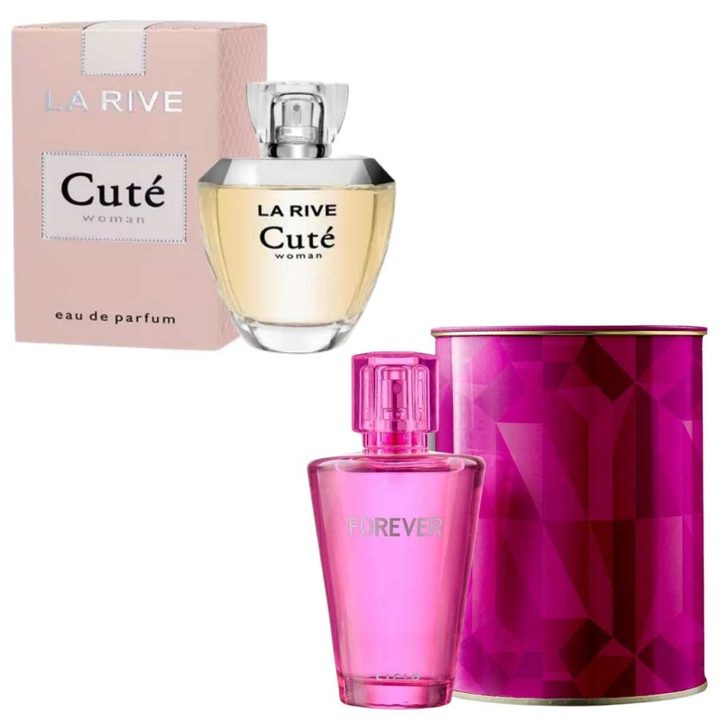 Kit Feminino Perfume La Rive Cuté EDP 100ml + Colonia Ciclo Forever ...