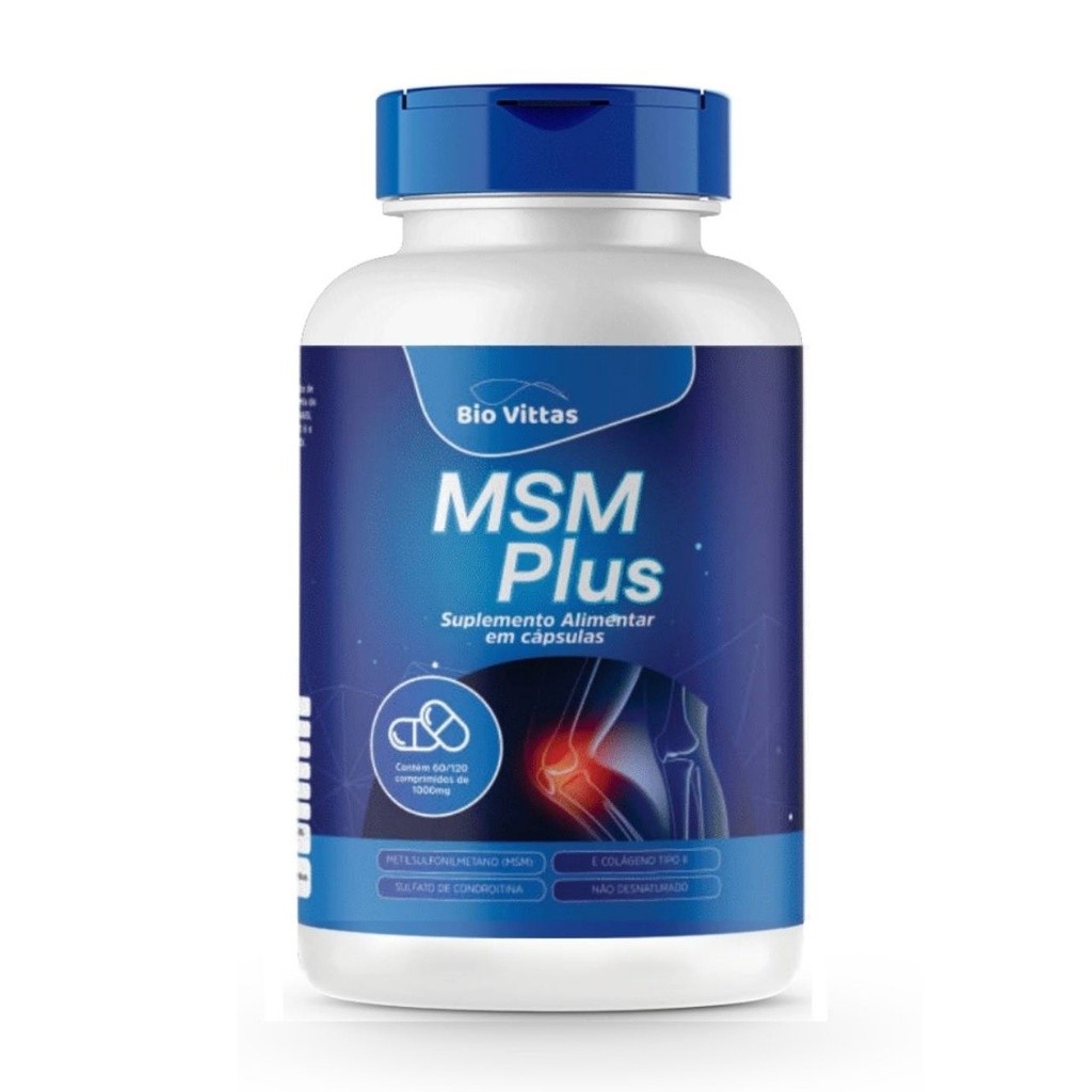 MSM Plus (120 Comprimidos) - Bio Vittas | Shopee Brasil