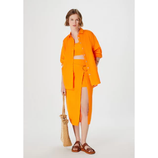 Saia Midi Pareô Com Argola Hering em Oferta na Shopee