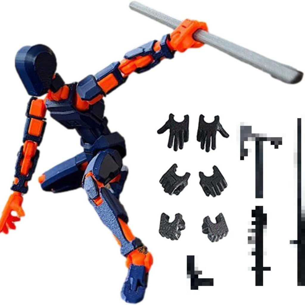 (DIY descompressão brinquedo) 13 conjunta móvel boneca, jogo de montagem, brinquedo do menino