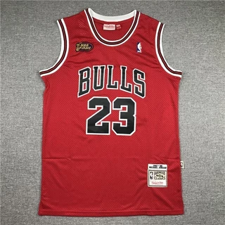 d Camisas Masculinas Da Nba Basquete Chicago Bulls 23 Michael N-BA Finais Jersey r