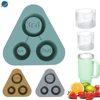 【 ZOE 】 Accessories Copo Molde De Gelo Bandejas De Cubos Silicone Em Forma De Círculo Para Bebidas