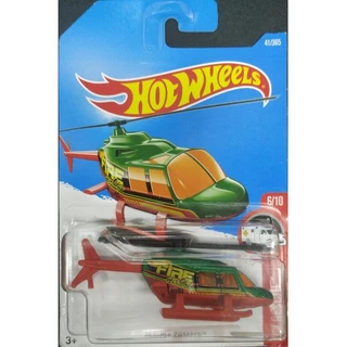 HOT WHEELS - HW RESCUE PROPPER CHOPPER 6/10 2015 VERDE COM VERMELHO