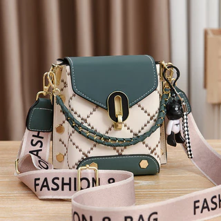 2024 Novo Estilo Bolsa Feminina de Ombro Bolsa Mensageiro Moda Primavera Verão Pequena Bolsa Impressa de Bordado Linha Móvel Grande