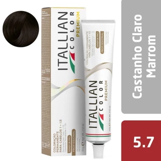 Coloraçao Itallian Color 5.7 CASTANHO CLARO MARROM em Oferta na Shopee
