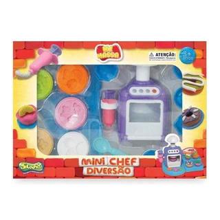 Conjunto Mini Chef Diversão com 5 Massinhas de 28g - Ki Massa