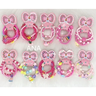 Kit 24 pulseiras lindas infantis de miçanga-youyi