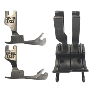 Calcador Maquina Reta Industrial Pesponto C Guia SP18L-1/32 - 0,79mm