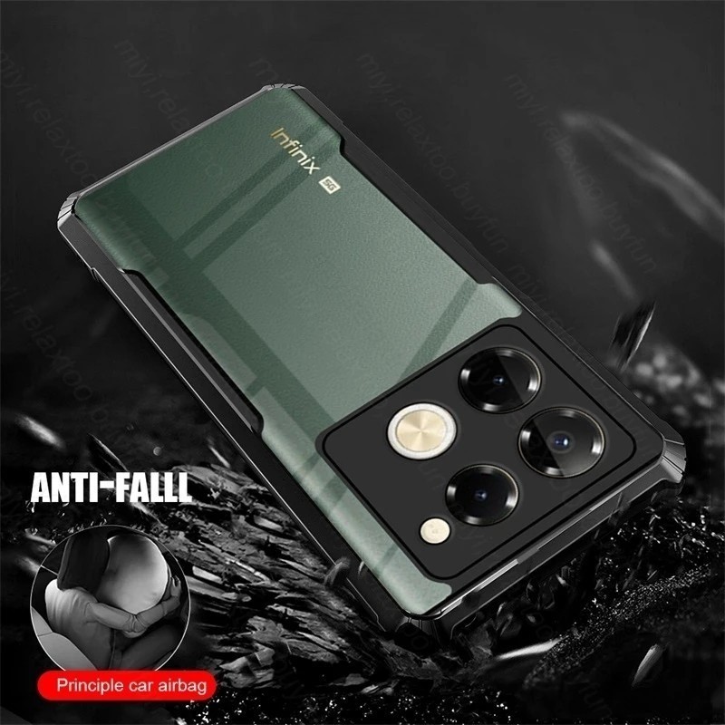 Capinha Capa Para infinix Note 40 5G Estojo Air Bag TPU À Prova De Choque Soft Anti-Queda Caixa Do Telefone Pro Plus 4G 5G Tampa Traseira Protetora Da Lente Câmera