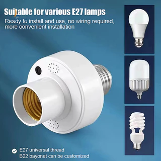 [LongSH] Tuya WIiFi BL E27 Tomada Lâmpadas Inteligentes Adaptador De Base De Suporte De Lâmpada De Cozinha Interruptor De Luz De Quarto Alexa Google Home Controle De Voz Novo