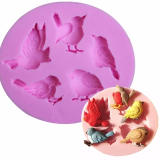 MOLDE DE SILICONE PÁSSAROS