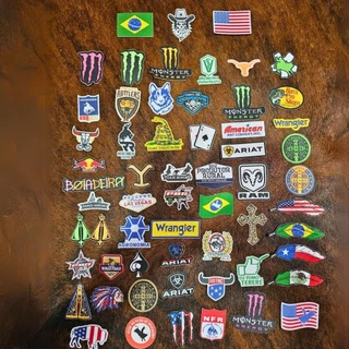 Adesivos bordado para chapéu