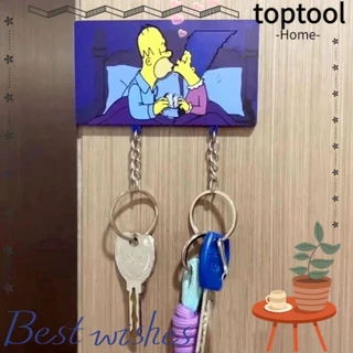 Chaveiro Adesivo De Geladeira TOPTOOL , Porta-Chaves De Parede Doméstico Para Decoração De Armazenamento , Fofo