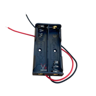 Suporte Porta 2 Pilhas AA Case Com Fio Para Arduino