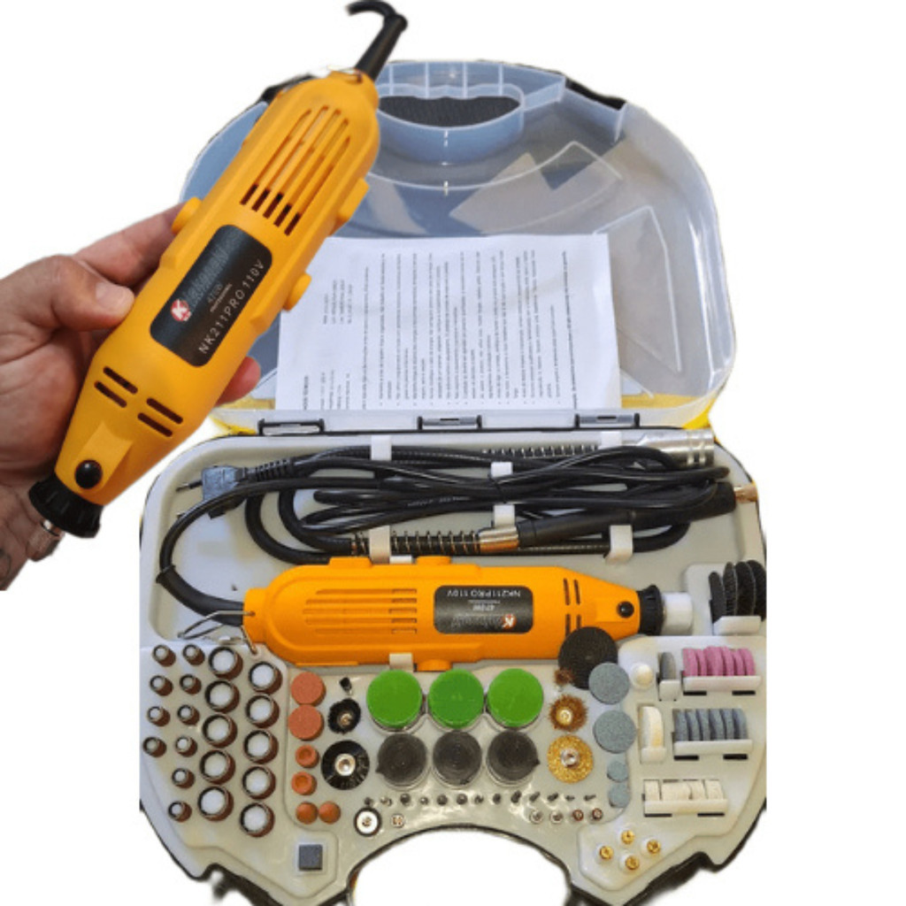 Micro Retífica 470W Com Maleta 189 Pcs | Shopee Brasil