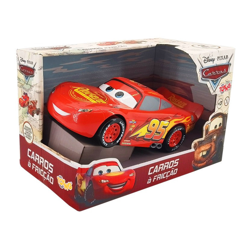 Carrinho Brinquedo Relâmpago Mcqueen 22cm de Fricção Carros | Shopee Brasil