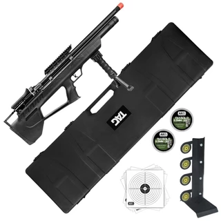 Carabina Espingarda PCP 5.5 Nks ELF Chumbinho Alvo Metal