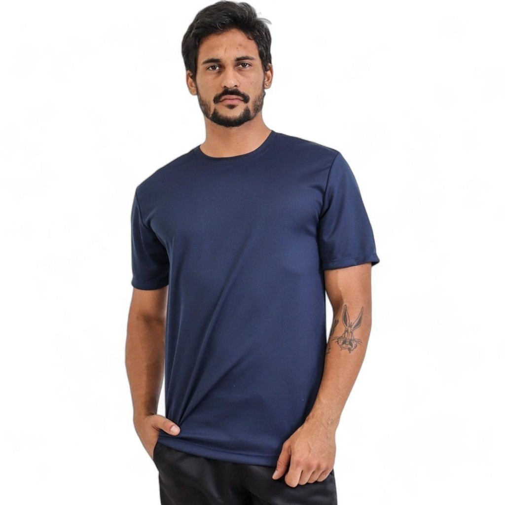 Camiseta Masculino DryFit Academia Treino Basica Lisa Camisa