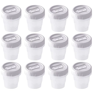 Kit porta temperos/condimentos rosca 65ml branco 12 peças Plasutil ref. 4649