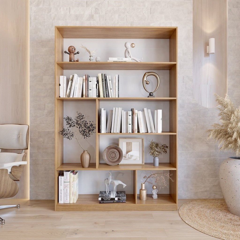 Estante para Livros 180cmx120cm 4 Prateleiras Seattle Yescasa