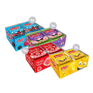 Kit Minis Sortidos Balas de Gelatina Docile 12 pacotes/display