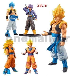 28 Centímetros Dragon Ball Z Super Saiyan Goku Trunks Super Saiyan Figura De Ação Anime Estatueta Pvc Modelo Presentes Brinquedo Colecionáveis