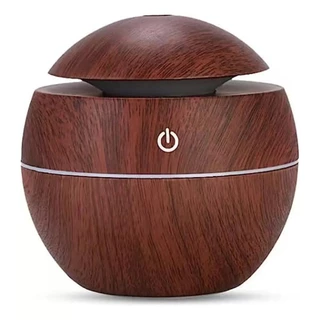 Mini umidificador de ar ambiente portatil purificador usb madeira escura - Lançamento