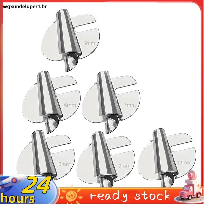 6Pcs Pé De Costura Com Cânhamo Enrolado , 5mm-10mm 6 Tamanhos Laminação De Pressão Larga Fácil De Usar