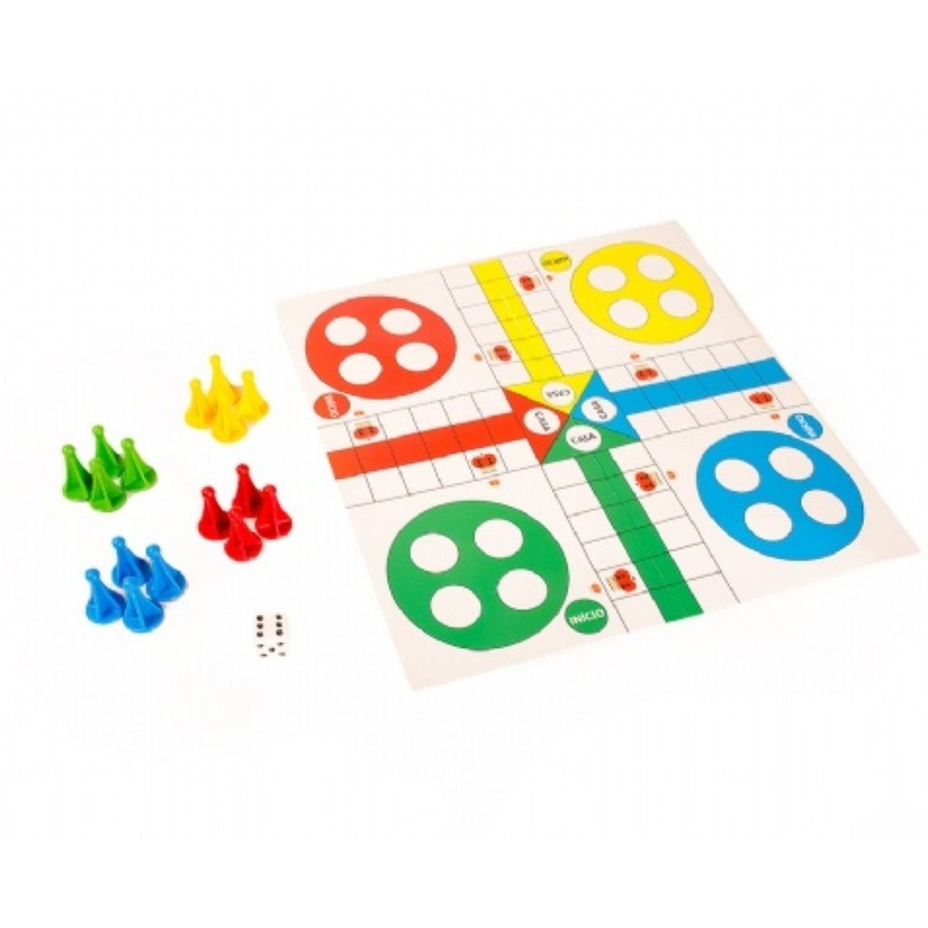 Jogo Ludo Clássico em Papel 31x28x31 cm