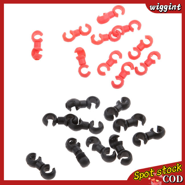 WIGG 10pcs/set Cabo Do Freio De Bicicleta Clipes Estilo Fivela S Guia Da Mangueira Clip Linha Cruzada