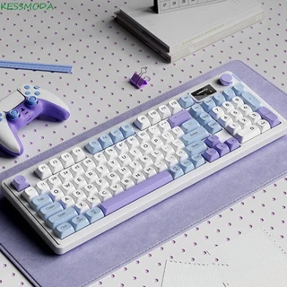 KESSMODA Teclado Mecânico De Três Modos , ABS Com Fio Bluetooth 2.4g Sem 2.4g Luz De Fundo Periféricos De Computador