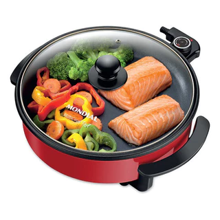 Panela Elétrica Grill PE-28 Mondial 1200W 3 Litros MultiCook