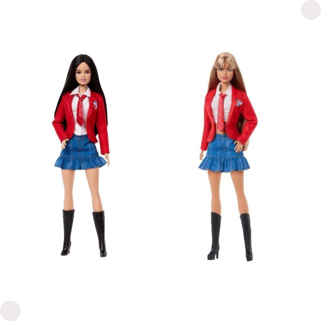 Bonecas Coleção RBD Rebelde Barbie Mia Lupita Uniforme Escolar - Mattel ...