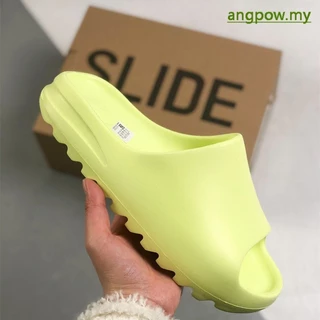 Em stock West x Ad Yeezy Slide Outdoor Style Chinelos De Praia Verde Fluorescente GZ5551