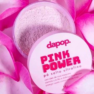 Pó Solto Pink Power Ultrafino Com Extrato de Rosa Mosqueta - Dapop ou Fenzza