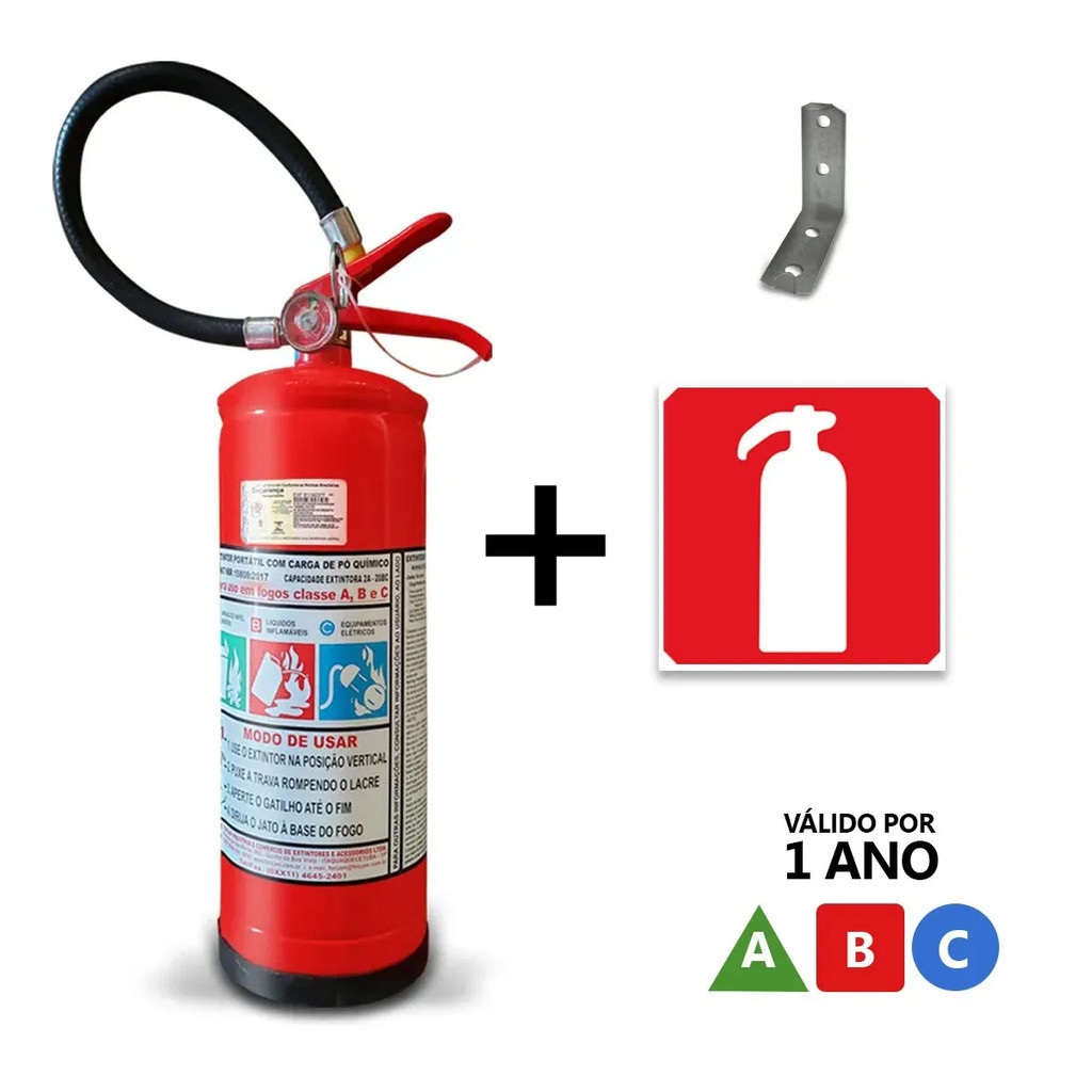 Extintor ABC 4 kg Validade 1 Ano | Shopee Brasil