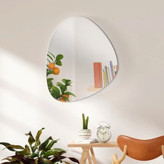 Espelho Decorativo Orgânico 40cmx30cm E01, Moderno Luxo Sala Quarto Banheiro