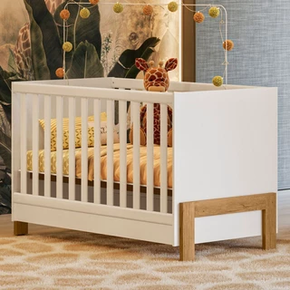 Berço Mini Cama Fantasia 2 em 1 Branco - Qmovi