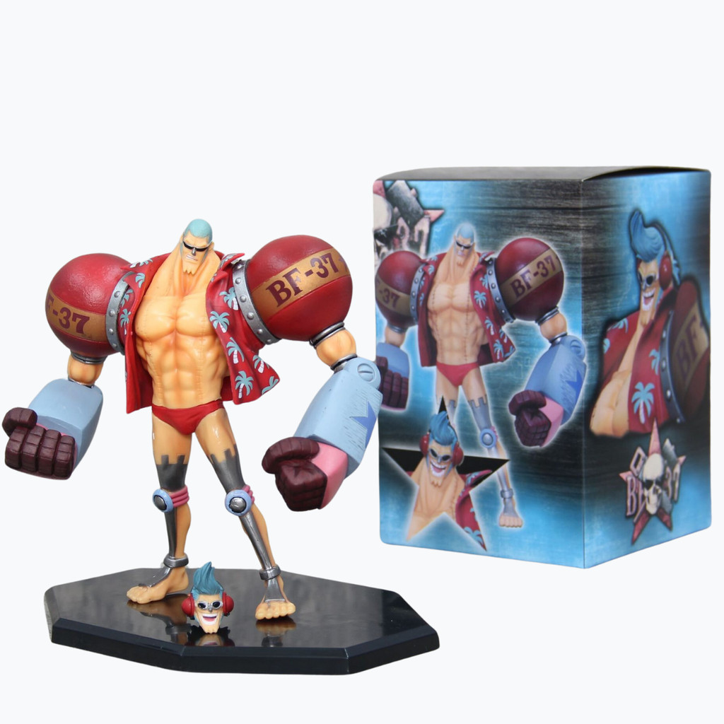 Boneco Premium One Piece - Franky com duas cabeças - Action