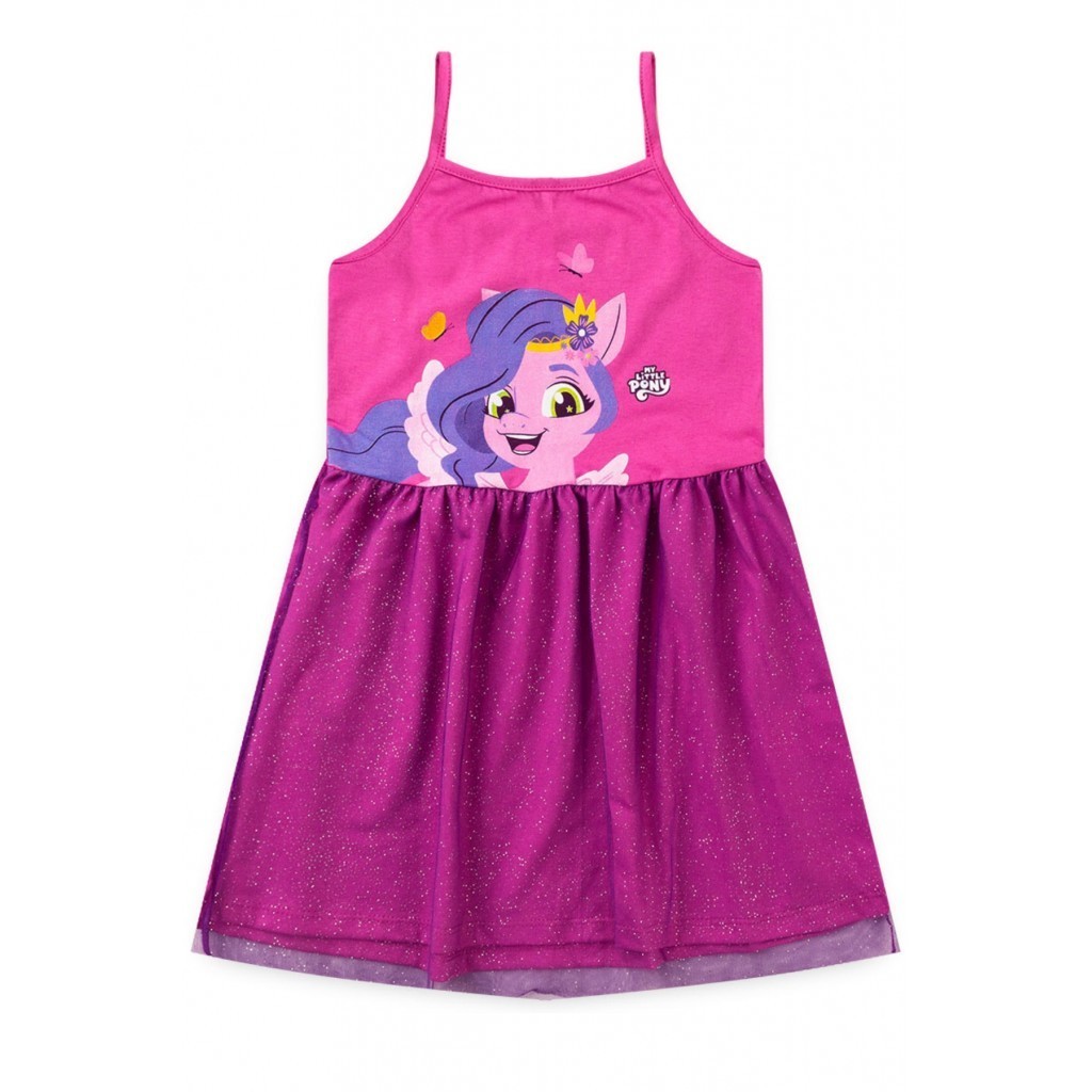 Vestido Feminino Infantil Verão Borboleta Rosa