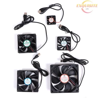 [EL] DC 5V USB Rolamento De Manga Sem Escova Fen Computador PC Cooler Silencioso Ventilador De Resfriamento Lote Novo