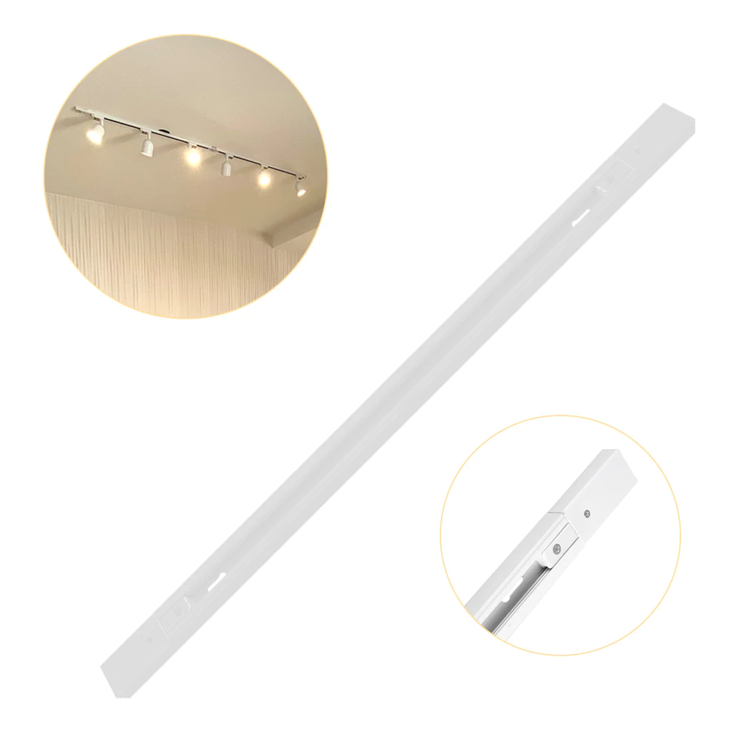 Trilho Eletrificado Sobrepor 1 Metro 110v/220v Bivolt Ip20 Branco Alumínio Cod: 251725671 Avant