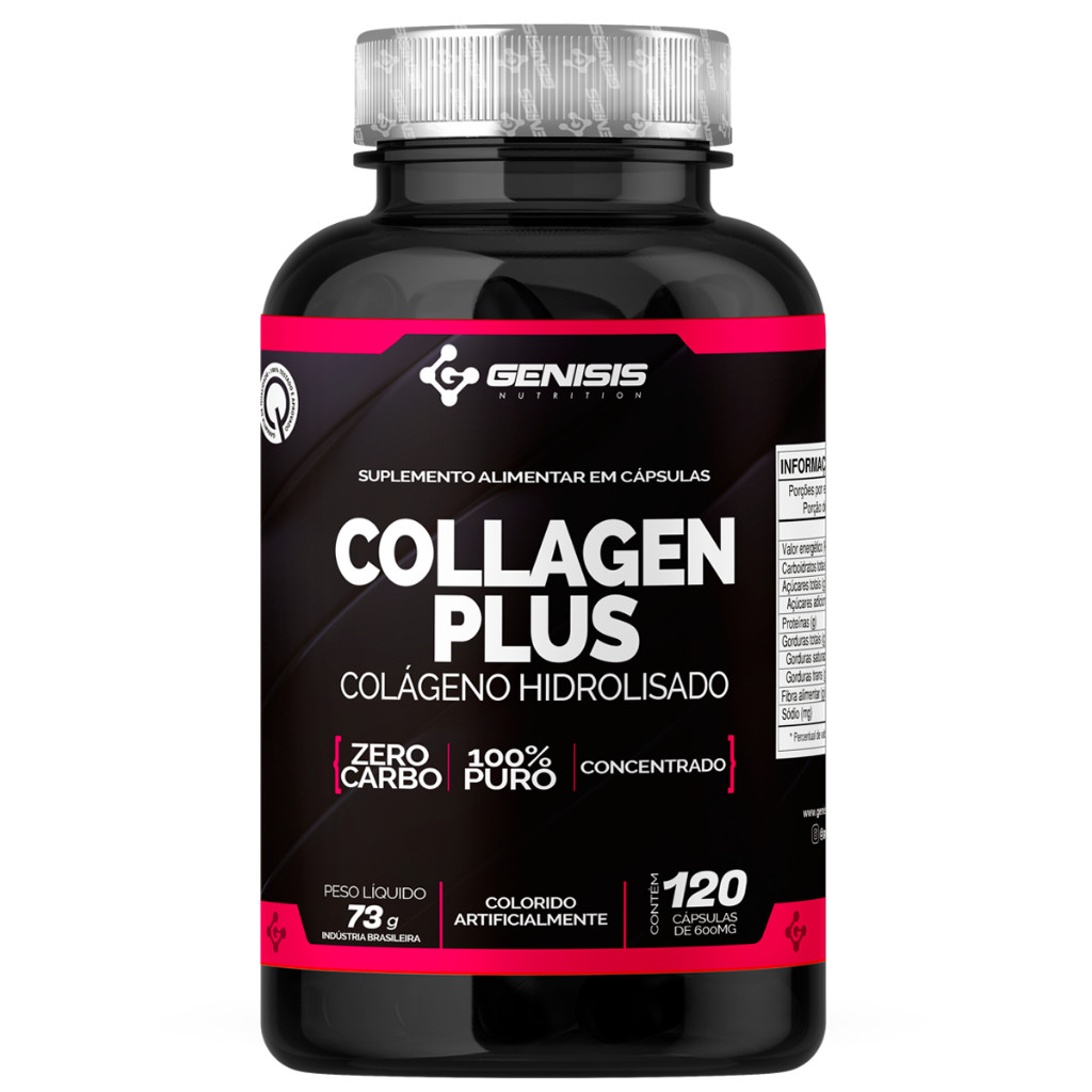 Collagen Plus - Colágeno Hidrolisado - 120 Cápsulas | Shopee Brasil