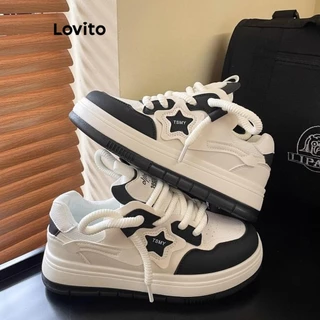 (Trendy) Lovito Esportivo Tênis Feminino Simples com Cadarço LFA23222