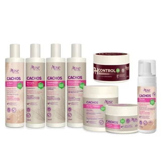 Kit Cachos Tratamento Completo + Máscara PH Control Apse (8 itens)