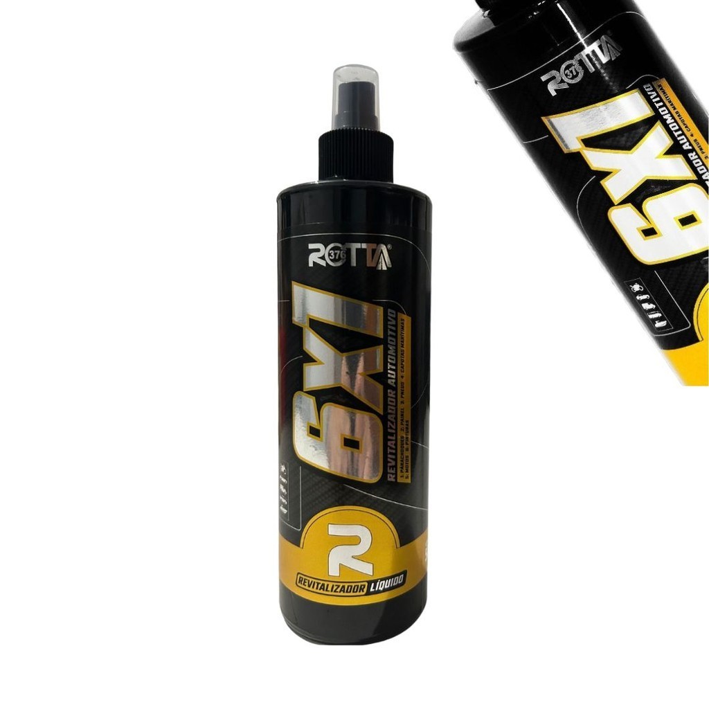 Revitalizador Automotivo 6x1 500ml Plásticos Pinturas Rotta
