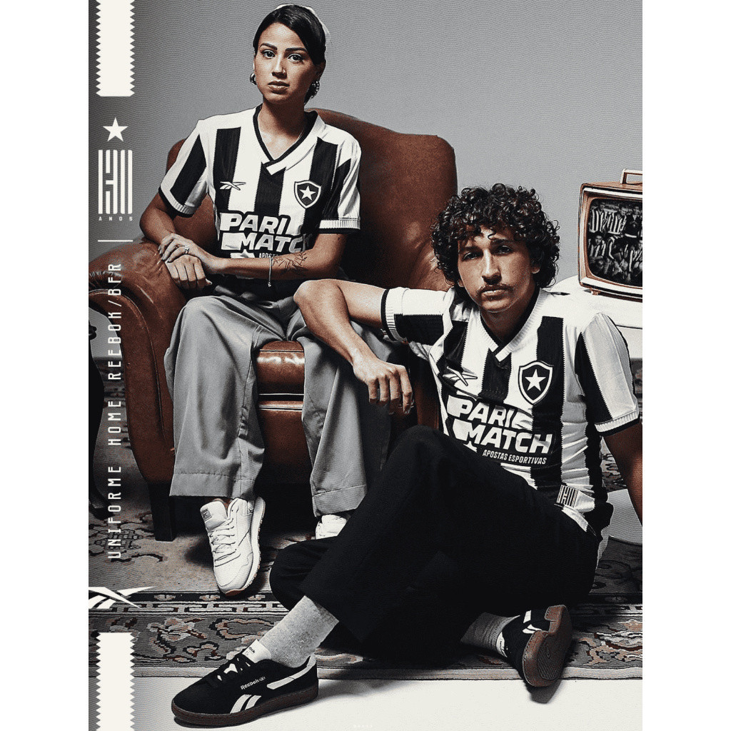 Camisa De Equipe 24/25 Botafogo 2023 Home Futebol Btfg Personalização de patrocínio