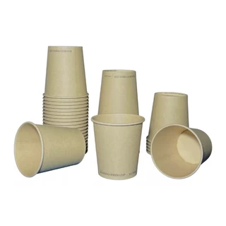 Kit 100 Copos De Fibra De Bambu 200ml Biodegradavel Ecológico Sustentável