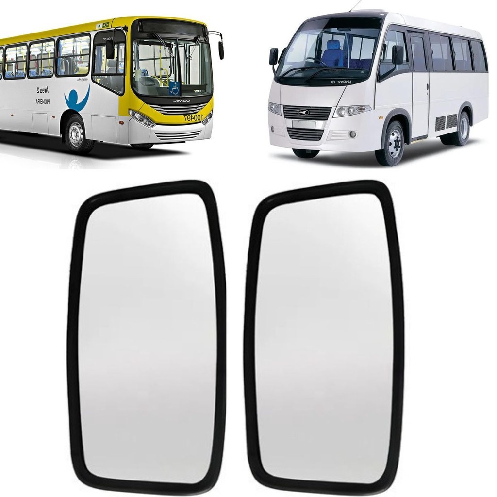 ESPELHO RETROVISOR MICRO ONIBUS VOLARE CAIO MASCARELO COMIL | Shopee Brasil